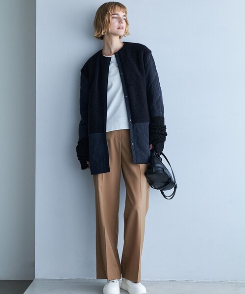 ICB(アイシービー)の「T/Wブロード ワイドストレートパンツ(その他パンツ・レディース・グレー系/黄土色系/ライトグレー系・0/2/4/6)」の8枚目の写真
