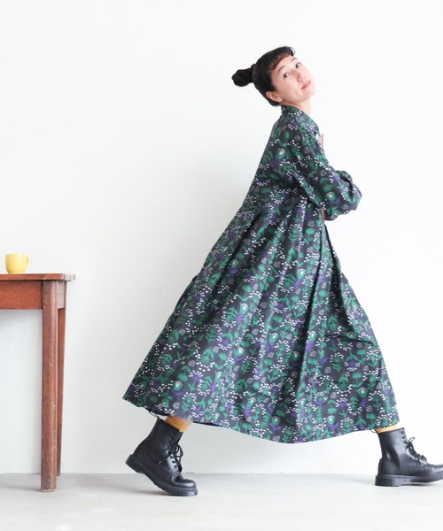 ソウルベリー 着るだけで映えるタータンチェックのワンピース リネン L ソウルベリー 着るだけで映えるタータンチェックのワンピース