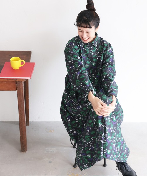 soulberry（ソウルベリー）の「私の押し花ワンピース（ワンピース・レディース・ブラック・L/M/5L/4L/3L/LL）」の6枚目の写真