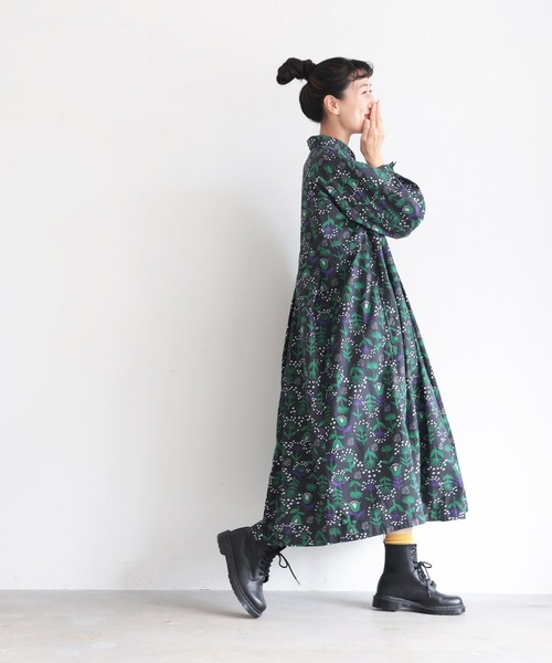 soulberry（ソウルベリー）の「私の押し花ワンピース（ワンピース・レディース・ブラック・L/M/5L/4L/3L/LL）」の14枚目の写真