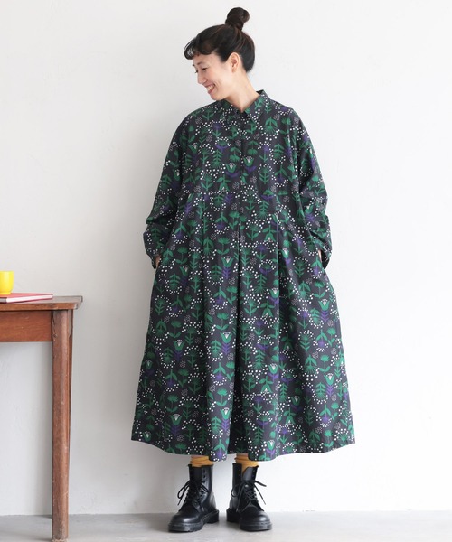 soulberry（ソウルベリー）の「私の押し花ワンピース（ワンピース・レディース・ブラック・L/M/5L/4L/3L/LL）」の10枚目の写真