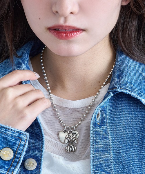 OtroAccesorio(オトロアクセソリオ)の「【OtroAccesorio】DOG CAT ANIMAL NECKLACE(ネックレス・レディース・シルバー/シルバー系1・FREE)」の10枚目の写真