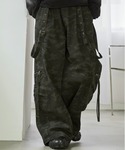 Spielio（シュピーリオ）の「【Spielio】Distressed suspender wide denim pants/ ヴィンテージライク サスペンダーワイドデニムパンツ（カーゴパンツ・L）」
