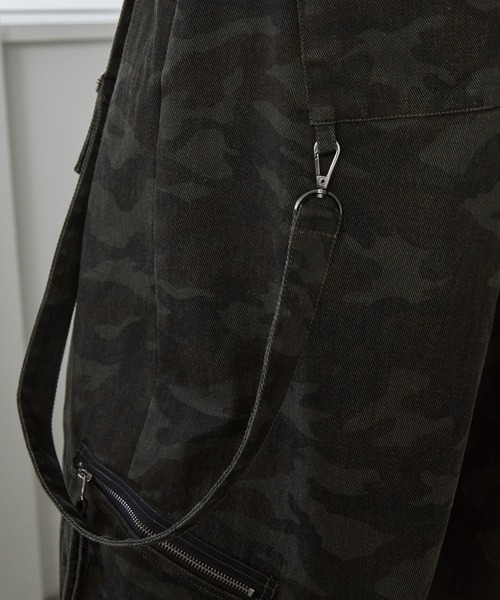 Spielio（シュピーリオ）の「【Spielio】Distressed suspender wide denim pants/ ヴィンテージライク サスペンダーワイドデニムパンツ（カーゴパンツ・メンズ・カーキ系1/グレー系1・S/M/L）」の18枚目の写真