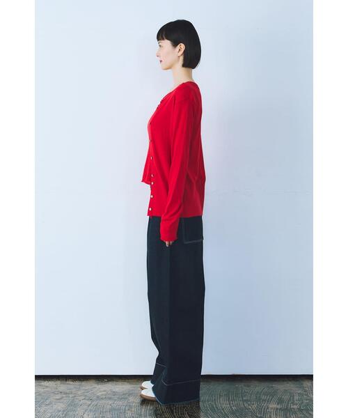 THE GOODLAND MARKET(ザグッドランドマーケット)の「cwtch ORGANIC DENIM WIDEPANTS(デニムパンツ・レディース・インディゴブルー・SMALL/MEDIUM)」の15枚目の写真