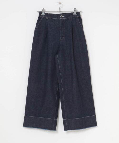 THE GOODLAND MARKET(ザグッドランドマーケット)の「cwtch ORGANIC DENIM WIDEPANTS(デニムパンツ・レディース・インディゴブルー・SMALL/MEDIUM)」の20枚目の写真