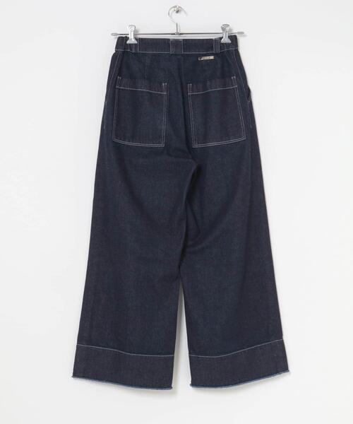 THE GOODLAND MARKET(ザグッドランドマーケット)の「cwtch ORGANIC DENIM WIDEPANTS(デニムパンツ・レディース・インディゴブルー・SMALL/MEDIUM)」の22枚目の写真