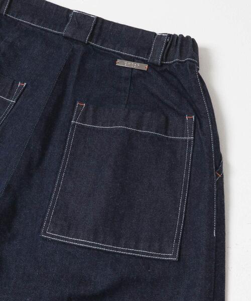 THE GOODLAND MARKET(ザグッドランドマーケット)の「cwtch ORGANIC DENIM WIDEPANTS(デニムパンツ・レディース・インディゴブルー・SMALL/MEDIUM)」の2枚目の写真