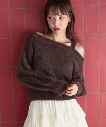 archives | ラメフェザーワンショルニットプルオーバー(ニット/セーター)