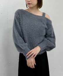 archives | ラメフェザーワンショルニットプルオーバー(ニット/セーター)