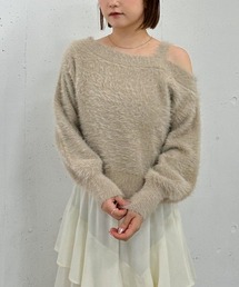 archives | ラメフェザーワンショルニットプルオーバー(ニット/セーター)
