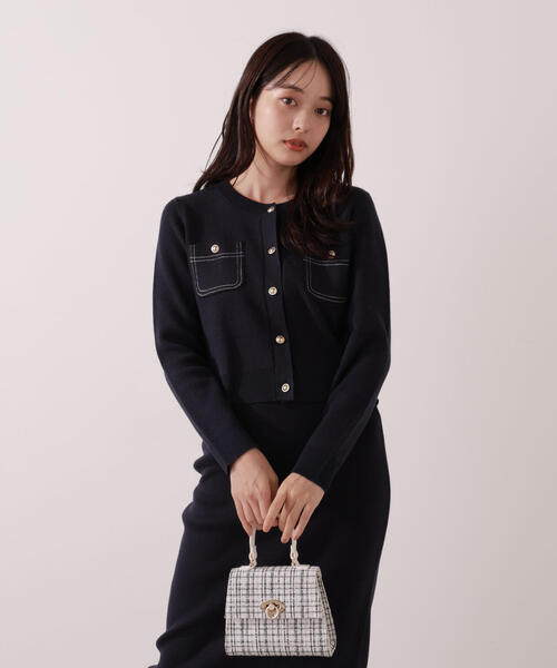 PROPORTION BODY DRESSING(プロポーションボディドレッシング)の「【青島心さん着用】ステッチニットSETUP / 1215240008(ワンピース・レディース・グレー/ネイビー/グレー系その他・P/S/SMALL/MEDIUM)」の20枚目の写真