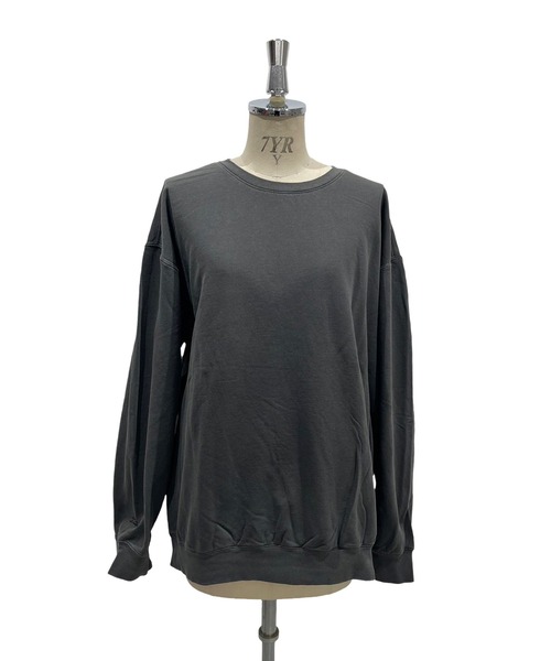 INTERPLAY（インタープレイ）の「【INTERPLAY】Script EMB. LOGO Garment Dyed 6.4 oz Sweat（スウェット・レディース・アイボリー/ブラック/ブルー・LARGE）」の7枚目の写真