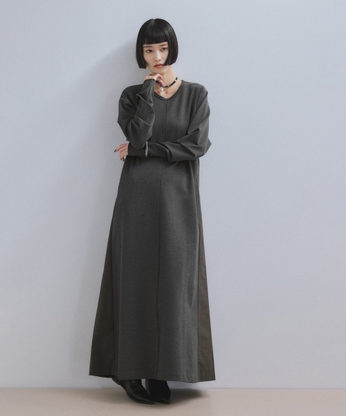 emiria ロングワンピースM WEB限定】ロングセミフレアワンピース（ワンピース）｜ADAM ET ROPE