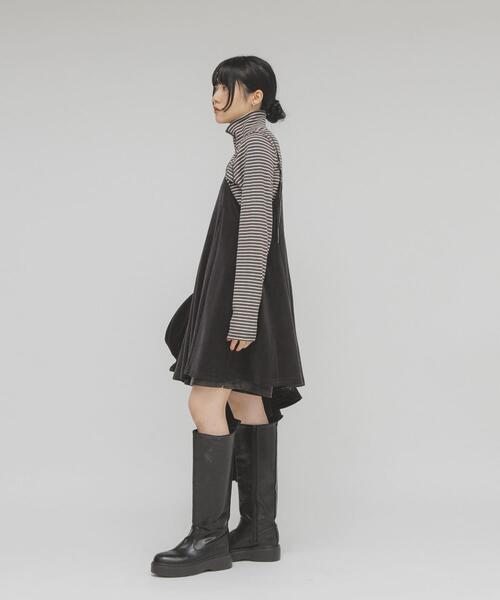 KBF（ケイビーエフ）の「モールリブミニキャミワンピース（ワンピース・レディース・チャコールグレー/ブラウン/ブラック・ONE）」の13枚目の写真