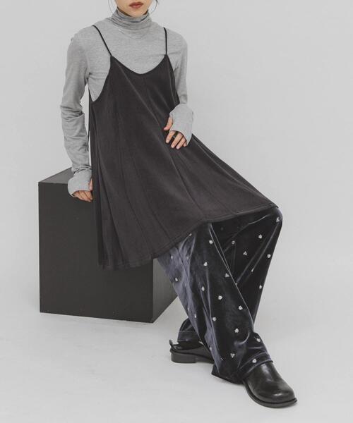 KBF（ケイビーエフ）の「モールリブミニキャミワンピース（ワンピース・レディース・チャコールグレー/ブラウン/ブラック・ONE）」の14枚目の写真