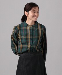Afternoon Tea | タータンチェック柄パフ袖ブラウス/Afternoon Tea Original Tartans(シャツ/ブラウス)