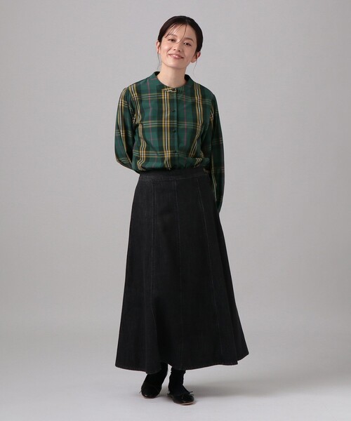 Afternoon Tea（アフタヌーンティー）の「タータンチェック柄パフ袖ブラウス/Afternoon Tea Original Tartans（シャツ/ブラウス・レディース・ブルー/レッド/グリーン・MEDIUM）」の4枚目の写真