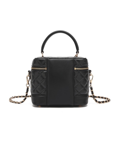 dazzlin（ダズリン）の「【dazzlin / ダズリン】 リボンチャーム付き キルティングバニティ（ショルダーバッグ・レディース・ミント/ピンク/ブラック/アイボリー・FREE）」の8枚目の写真