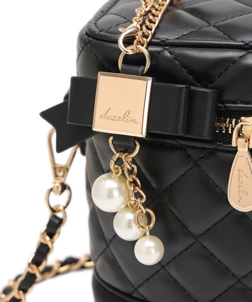 dazzlin（ダズリン）の「【dazzlin / ダズリン】 リボンチャーム付き キルティングバニティ（ショルダーバッグ・レディース・ミント/ピンク/ブラック/アイボリー・FREE）」の13枚目の写真