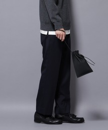 「N TROUSERS PREMIUM」RENU(R)洗えるサキソニーストレートパンツ