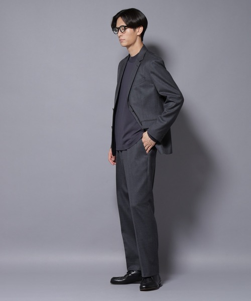 NANO universe(ナノユニバース)の「「N TROUSERS PREMIUM」RENU(R)洗えるサキソニーストレートパンツ(スラックス・メンズ・ダークネイビー/ダークグレー・S/M/L)」の6枚目の写真
