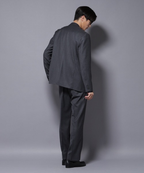 NANO universe(ナノユニバース)の「「N TROUSERS PREMIUM」RENU(R)洗えるサキソニーストレートパンツ(スラックス・メンズ・ダークネイビー/ダークグレー・S/M/L)」の8枚目の写真