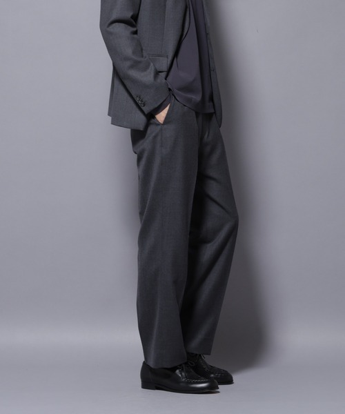 セール】「N TROUSERS PREMIUM」RENU(R)洗えるサキソニーストレート
