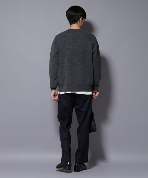 NANO universe(ナノユニバース)の「「N TROUSERS PREMIUM」RENU(R)洗えるサキソニーストレートパンツ(スラックス・メンズ・ダークネイビー/ダークグレー・S/M/L)」の16枚目の写真