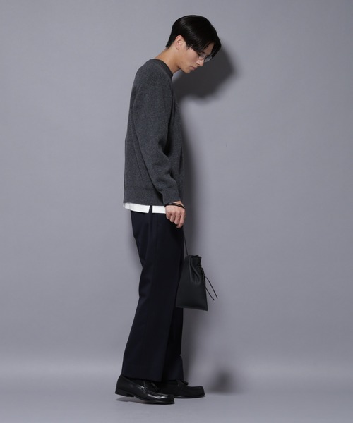 NANO universe(ナノユニバース)の「「N TROUSERS PREMIUM」RENU(R)洗えるサキソニーストレートパンツ(スラックス・メンズ・ダークネイビー/ダークグレー・S/M/L)」の13枚目の写真