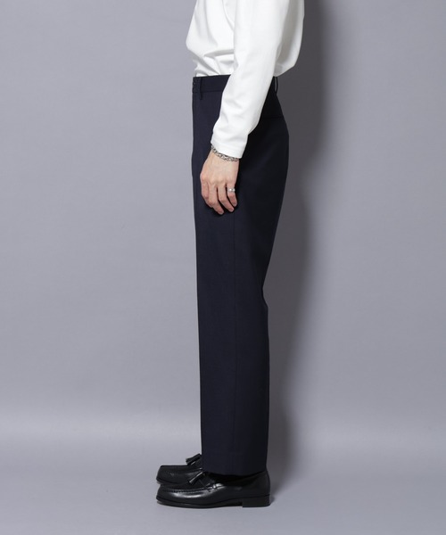 NANO universe(ナノユニバース)の「「N TROUSERS PREMIUM」RENU(R)洗えるサキソニーストレートパンツ(スラックス・メンズ・ダークネイビー/ダークグレー・S/M/L)」の17枚目の写真