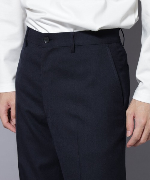 NANO universe(ナノユニバース)の「「N TROUSERS PREMIUM」RENU(R)洗えるサキソニーストレートパンツ(スラックス・メンズ・ダークネイビー/ダークグレー・S/M/L)」の21枚目の写真