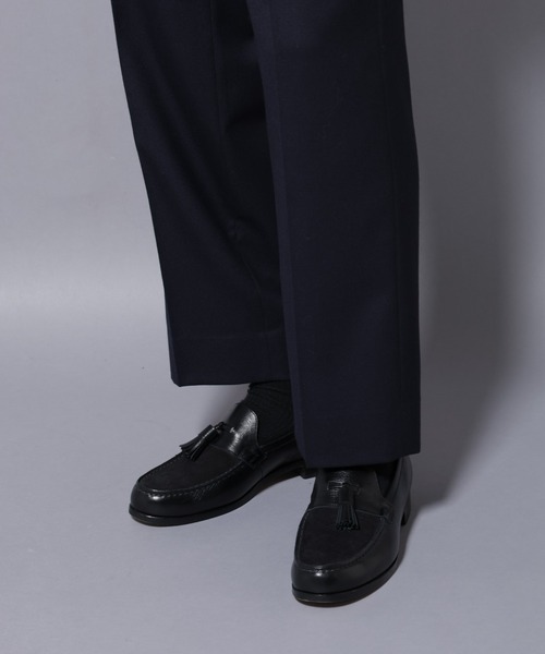 NANO universe(ナノユニバース)の「「N TROUSERS PREMIUM」RENU(R)洗えるサキソニーストレートパンツ(スラックス・メンズ・ダークネイビー/ダークグレー・S/M/L)」の22枚目の写真
