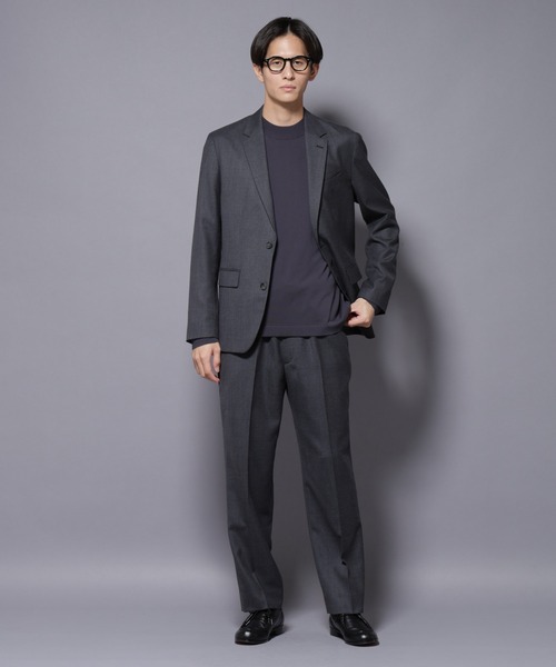 NANO universe(ナノユニバース)の「「N TROUSERS PREMIUM」RENU(R)洗えるサキソニーストレートパンツ(スラックス・メンズ・ダークネイビー/ダークグレー・S/M/L)」の5枚目の写真