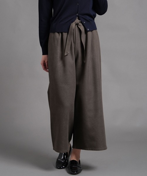 laurea（ラウレア）の「サンディングツイル共リボンクロプトワイドパンツ（その他パンツ・レディース・ブラウン/ブラック/カーキ/ダークグレー・M/L）」の19枚目の写真