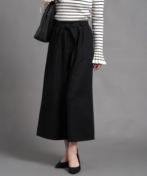 laurea（ラウレア）の「サンディングツイル共リボンクロプトワイドパンツ（その他パンツ・レディース・ブラウン/ブラック/カーキ/ダークグレー・M/L）」の6枚目の写真