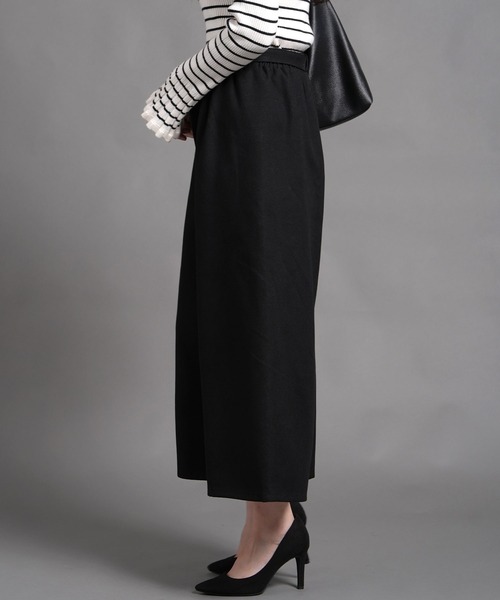laurea（ラウレア）の「サンディングツイル共リボンクロプトワイドパンツ（その他パンツ・レディース・ブラウン/ブラック/カーキ/ダークグレー・M/L）」の7枚目の写真