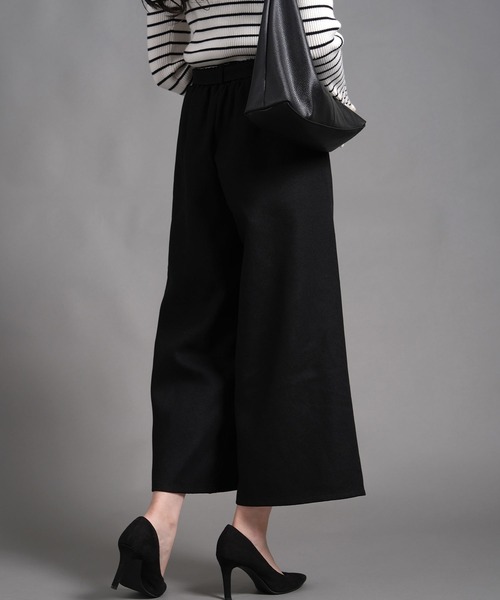 laurea（ラウレア）の「サンディングツイル共リボンクロプトワイドパンツ（その他パンツ・レディース・ブラウン/ブラック/カーキ/ダークグレー・M/L）」の11枚目の写真