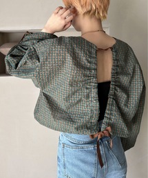 PILIT | バック一オープンドロストギャザーTOPS(シャツ/ブラウス)
