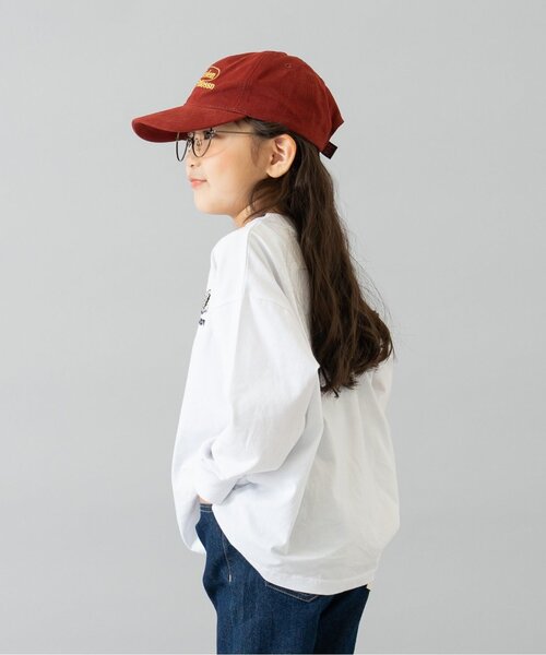 and D. petit main（アンドディープティマイン）の「刺繍入りツイルキャップ（キャップ・キッズ・ブラック/エンジ・54cm）」の8枚目の写真