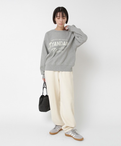 RNA-N(アールエヌエーエヌ)の「M2544 スラブスムースロゴプルオーバー(Tシャツ/カットソー・レディース・キナリ/オレンジ/杢グレー・FREE)」の12枚目の写真