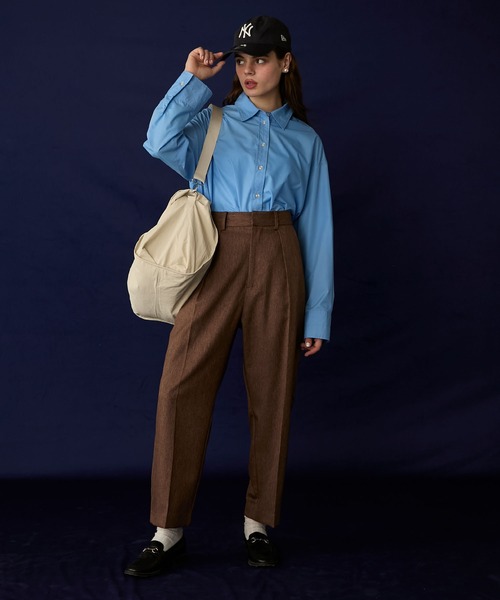 BONLECILL Marche（ボンルシールマルシェ）の「【BONLECILL Marche】《A4収納可能》2wayワイドショルダーバッグ／マザーズバッグ／ユーティリティバッグ（ショルダーバッグ・レディース・グレー/ホワイト/ブラック・FREE）」の12枚目の写真