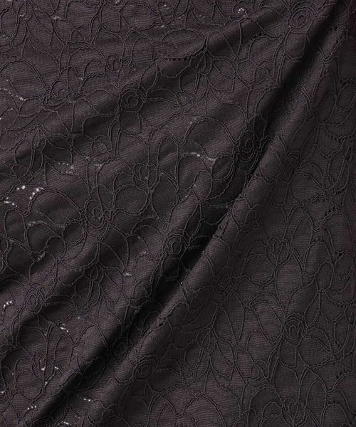 OFUON le MK(オフオンルエムケー)の「シャーリングデザインレースカットソー/洗える/WEB限定サイズあり(Tシャツ/カットソー・レディース・アイボリー/ダークグレー・36/38)」の3枚目の写真