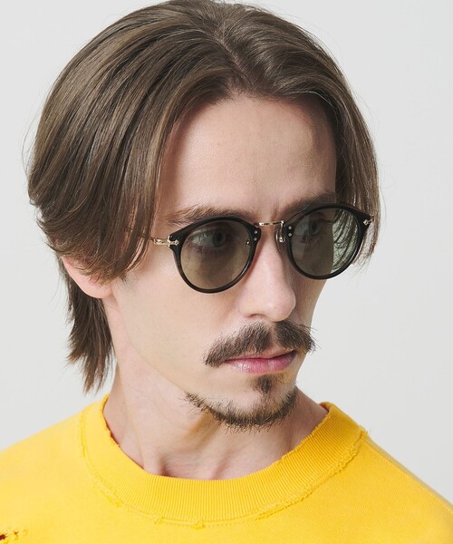 金子眼鏡×UNITED ARROWS サングラス STEVE ブラウン×グレー セール】【別注】＜KANEKO OPTICAL（金子眼鏡）＞Steve Ⅱ スティーブ