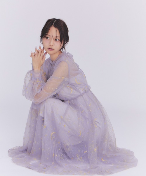 Twilightラメチュール刺繍ドレス（ドレス）｜FURFUR（ファー