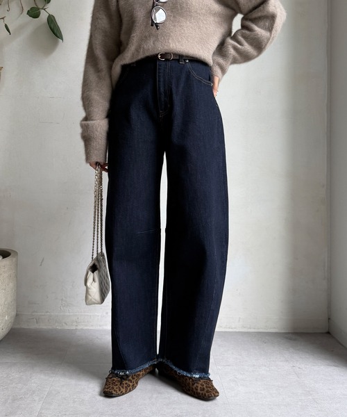 マルチサイズ/ZOZO限定】カーブデニムシルエットパンツ（デニムパンツ