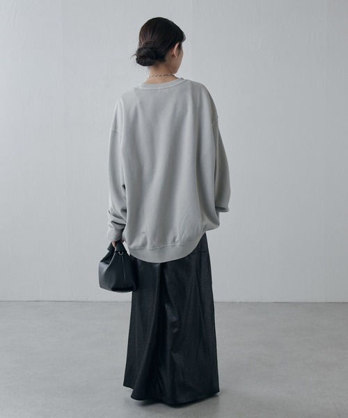 Lui's（ルイス）の「サテンレザーライクスカート（スカート・レディース・ライトグレー/ブラック・36/38）」の9枚目の写真