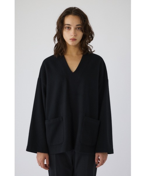 Lambs wool blend scarf tops ラムズ ウール ブレンド スカーフ