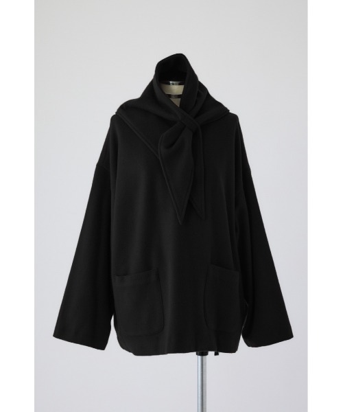 Lambs wool blend scarf tops ラムズ ウール ブレンド スカーフ