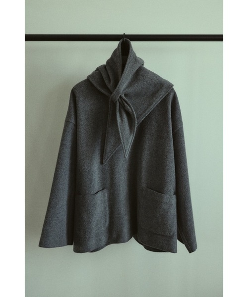 トップス RIM.ARK 25AW Lambs wool blend scarf tops RIM.ARK | Lambs wool blend scarf tops (SHIRTS & BLOUSES ) |RIM.ARK